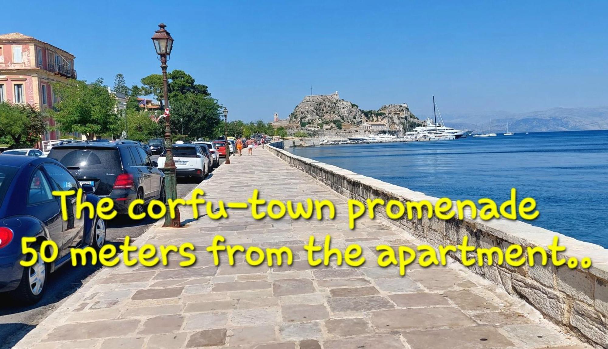 Aay- Best Corfu Town & Sea Apart 2Bedroom Renovated + Lift / Comfy&Design+Wifi 외부 사진